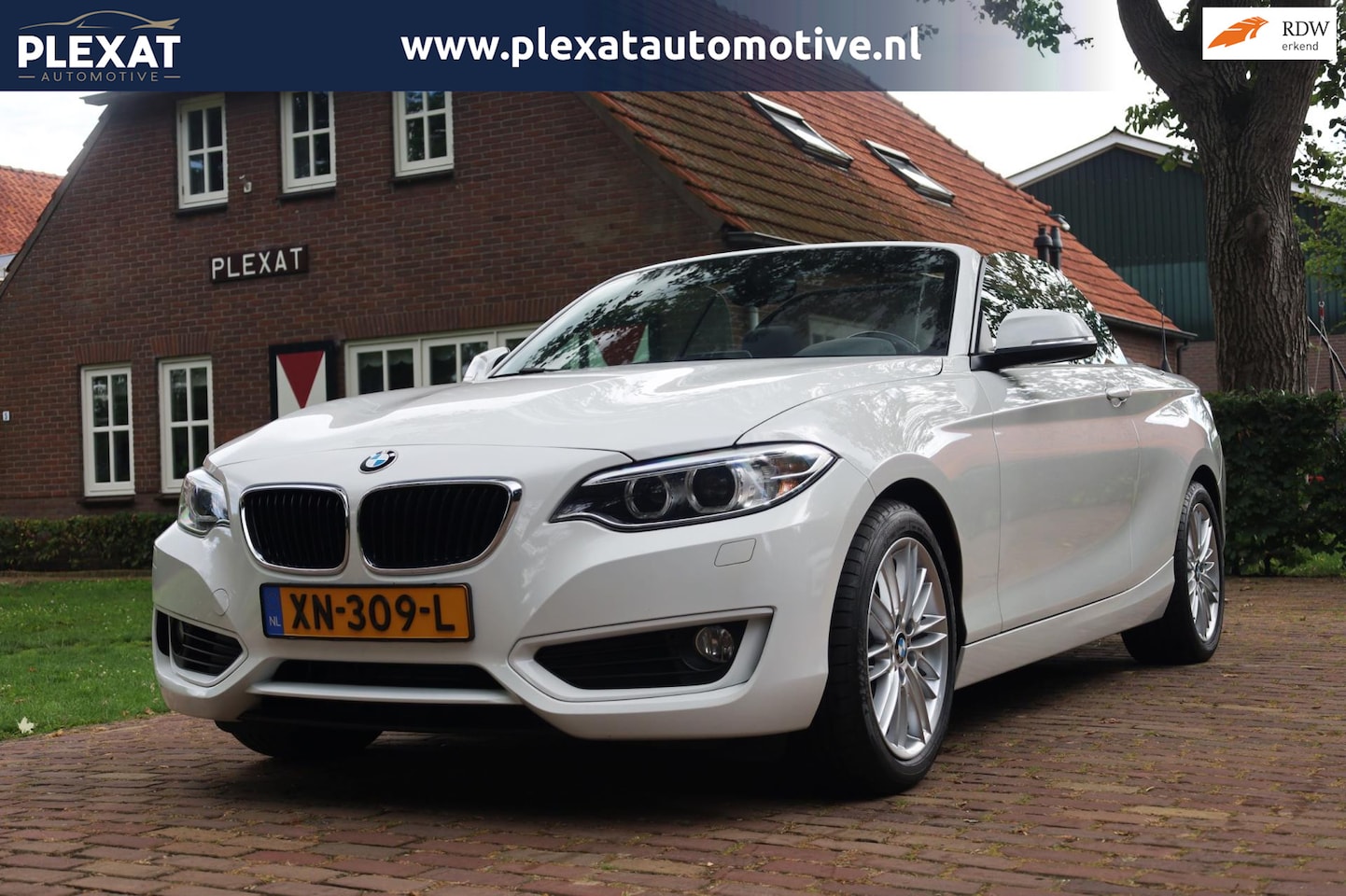 BMW 2-serie Cabrio - 218i Essential Aut. | Slechts 57.000KM | Sportstoelen | Full Led | Alpinweiß | Stoelverwar - AutoWereld.nl