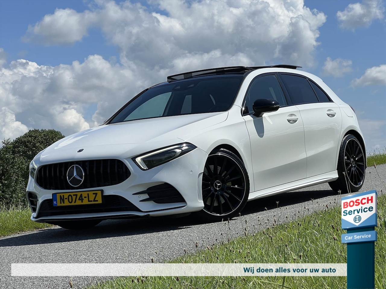 Mercedes-Benz A-klasse - A 250 224PK AMG-Line / Pano / Head-up / Sfeerverl / Kleppen uitlaat / Night pakket / Virtu - AutoWereld.nl