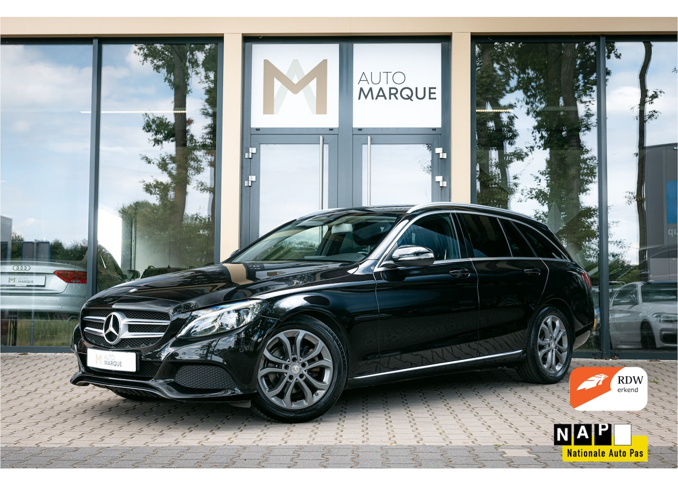 Mercedes-Benz C-klasse Estate - 180 Aut. 157PK | Prestige | Exclusive | Navigatie | Stoelverwarming | LED | Parkeersensore - AutoWereld.nl