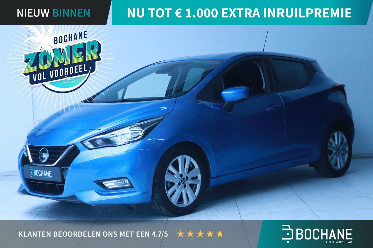 Nissan Micra - 1.0 IG-T N-Connecta | Apple Carplay/Android Auto | Lichtmetalen velgen 16" | Parkeersensor - AutoWereld.nl