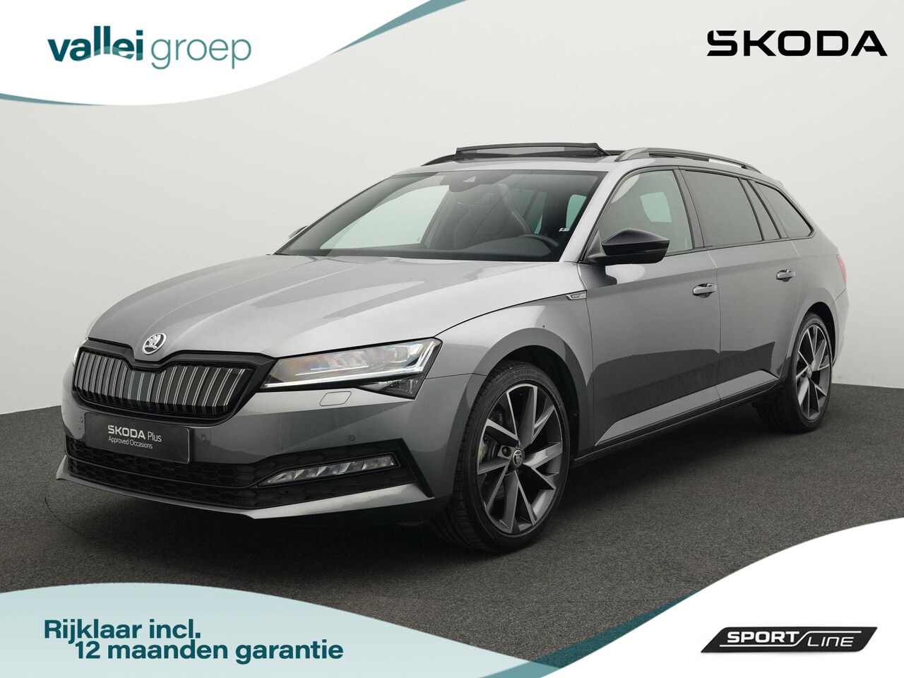 Skoda Superb Combi - 1.4 TSI 218 pk iV Sportline Business | Panoramadak | Trekhaak | Matrix LED | Standkachel | - AutoWereld.nl