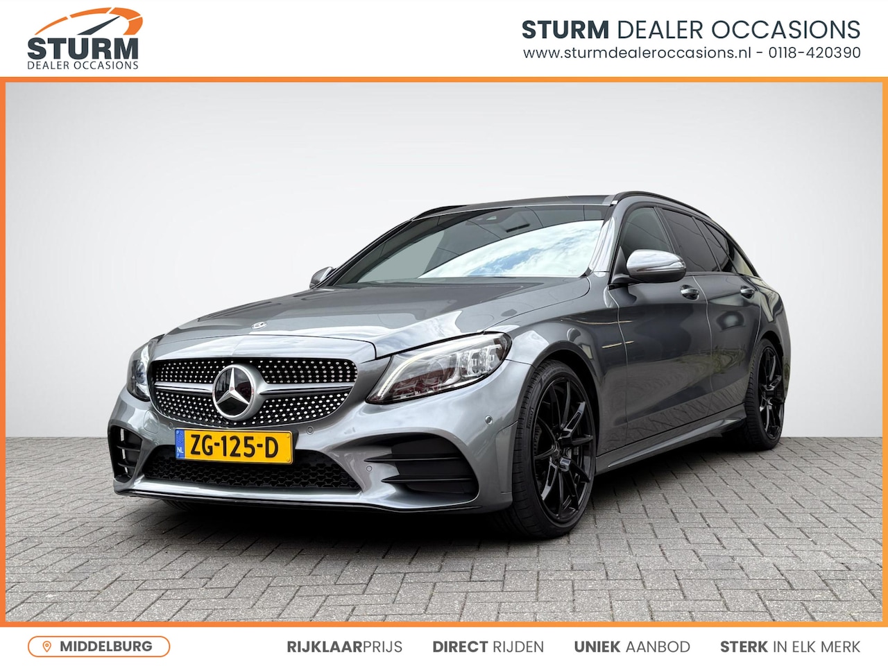 Mercedes-Benz C-klasse Estate - 180 Business Solution AMG Plus Upgrade Edition NL-Auto + Nieuw Model! | Trekhaak Afneembaa - AutoWereld.nl