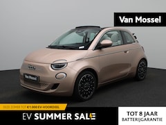 Fiat 500 C - 500e La Prima 42 kWh | Lederen Bekleding | Blind Spot | NAVI | LED | 17'' LM. Velgen