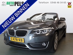 BMW 2-serie Cabrio - 218i High Executive Xenon, Leder, Stoelverwarming, Cruise controle, Elek kap, Lm velgen 17