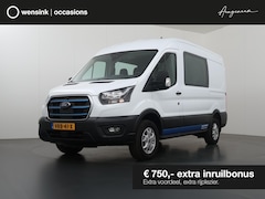 Ford E-Transit - 350 L2 H2 TREND 68 kWh | DUBBEL CABINE | 317 KM WLTP | 6 PERSONEN DC | CRUISE CONTROL | NA