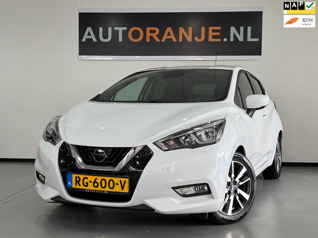 Nissan Micra - 0.9 IG-T N-Connecta-Airco-Cruise-Navi+Camera-APK - AutoWereld.nl