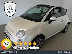 Fiat 500 C - 1.2 Pop CABRIO AIRCO PARELMOER WIT ELEK RAMEN CENT VERG VELGEN KOFFERREK ZEER NETTE AUTO