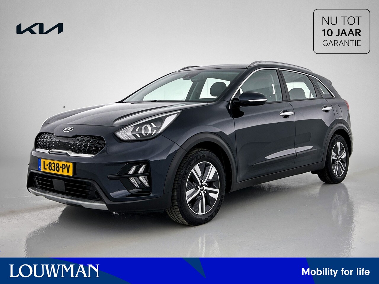 Kia Niro - 1.6 GDi Hybrid DynamicLine | Half leder/stof | Navigatie | Parkeercamera | Automaat | - AutoWereld.nl