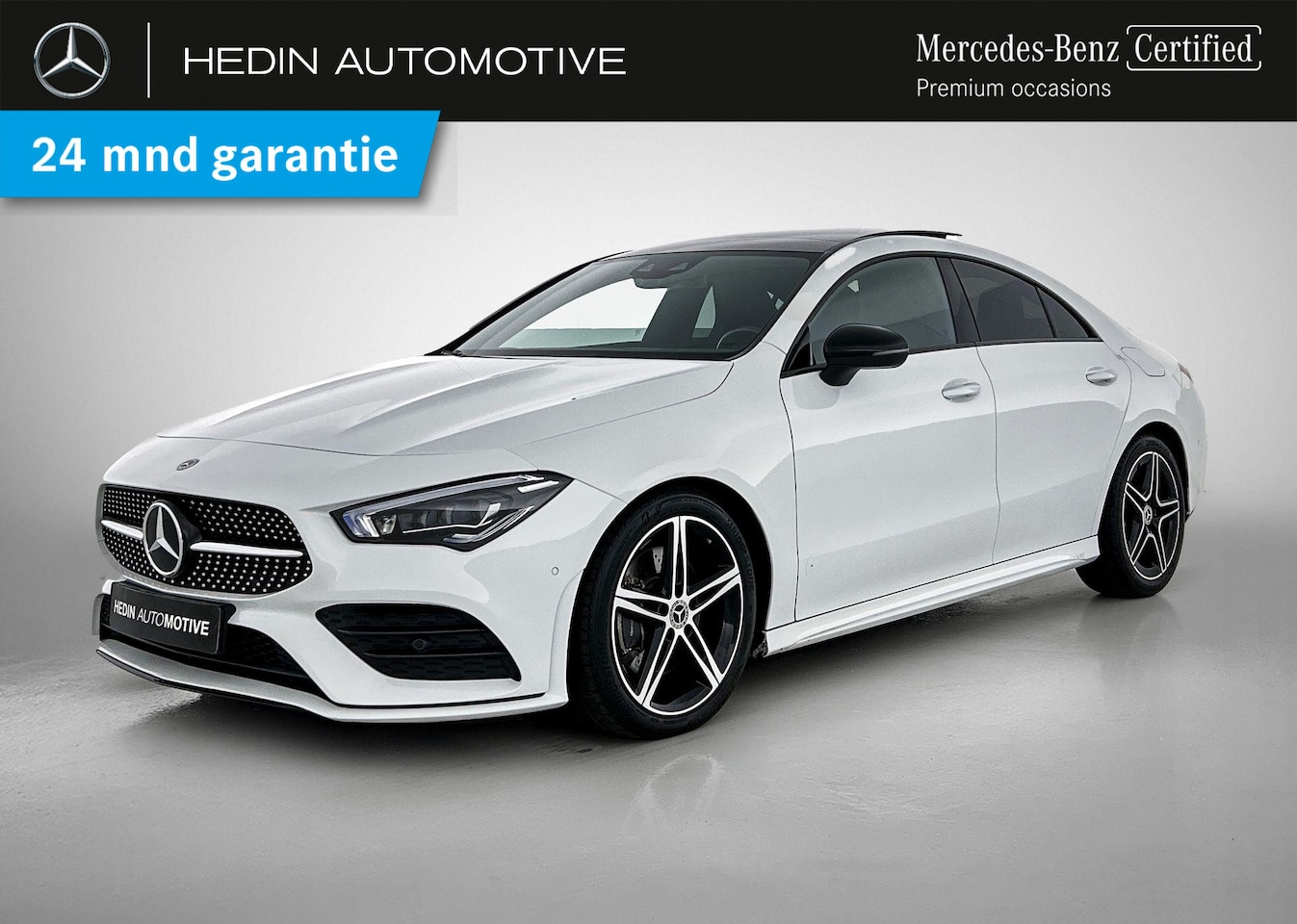 Mercedes-Benz CLA-Klasse - CLA 200 Coupé Automaat Business Solution AMG | Nightpakket | Panoramadak | Sfeerverlichtin - AutoWereld.nl