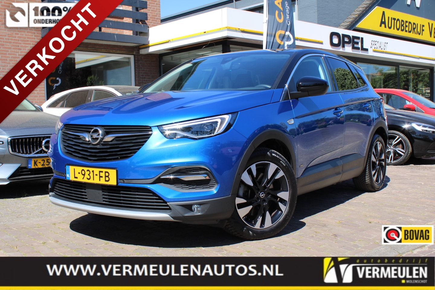 Opel Grandland X - 1.6 Turbo Hybrid 225PK Business Executive Automaat + 18"/ Navi/ Clima/ Leder/ Full-LED/ Ca - AutoWereld.nl
