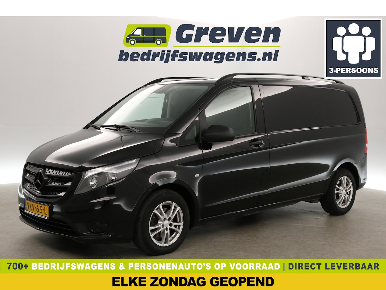 Mercedes-Benz Vito - 111 CDI Airco Cruise Navigatie 3 Persoons Trekhaak 16"LMV - AutoWereld.nl