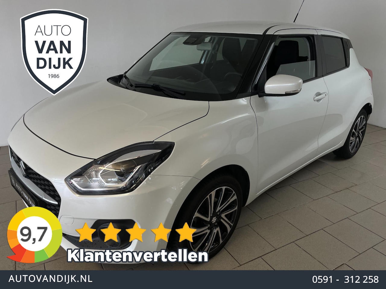 Suzuki Swift - 1.2 Style Smart Hybrid AIRCO CLIMA NAVI CRUISE BLUETOOTH APPLECARPLAY CAMERA VELGEN ZEER N - AutoWereld.nl