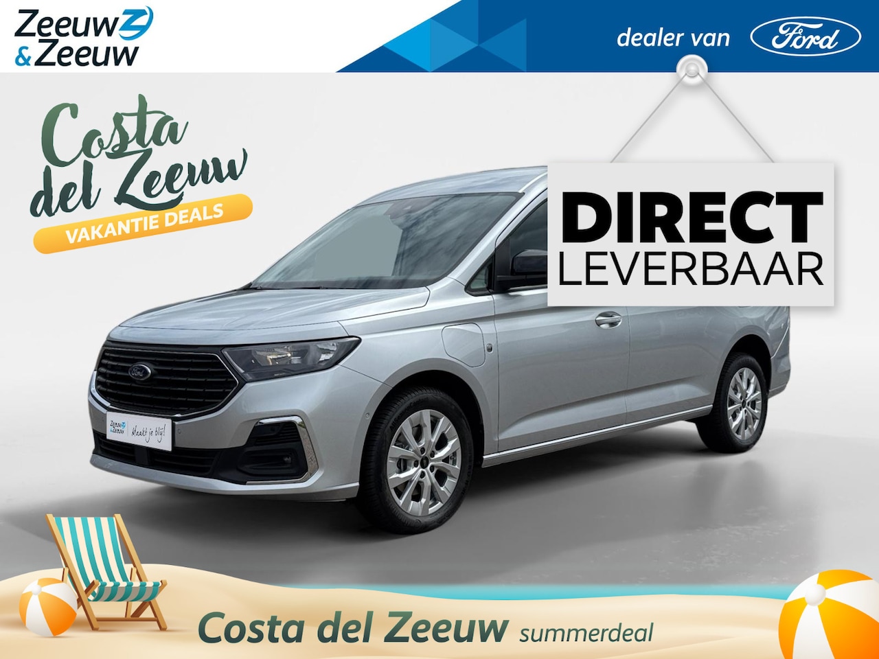 Ford Transit Connect - 1.5 EcoBoost PHEV L2 Limited | Uit Voorraad Leverbaar | Prijs Exclusief BTW/Inclusief Rijk - AutoWereld.nl