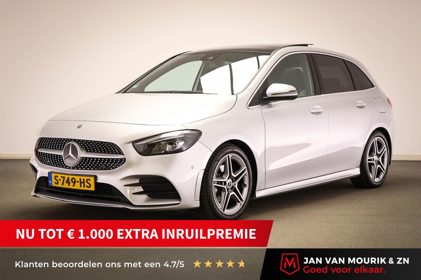 Mercedes-Benz B-klasse - 200 AMG Line | PANORAMADAK | DAB | APPLE | SFEERVERLICHTING - AutoWereld.nl