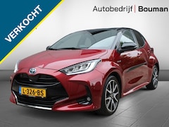 Toyota Yaris - 1.5 Hybrid Executive Zwart dak Leder bekleding