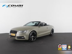 Audi A5 Cabriolet - 1.8 TFSI S line > 177pk/Cabrio/Dark Green&black/Sportstoelen verwarmbaar