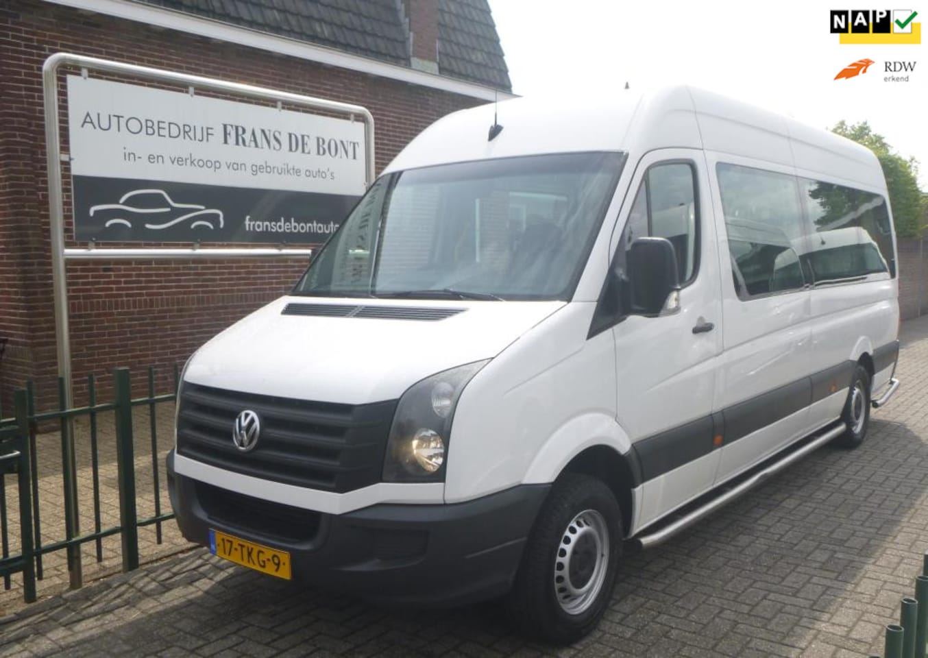 Volkswagen Crafter - 35 2.0 TDI L3H2 BM AIRCO 9 PERSOONS ROLSTOEL NIEUWE APK € 8250 EX BTW - AutoWereld.nl