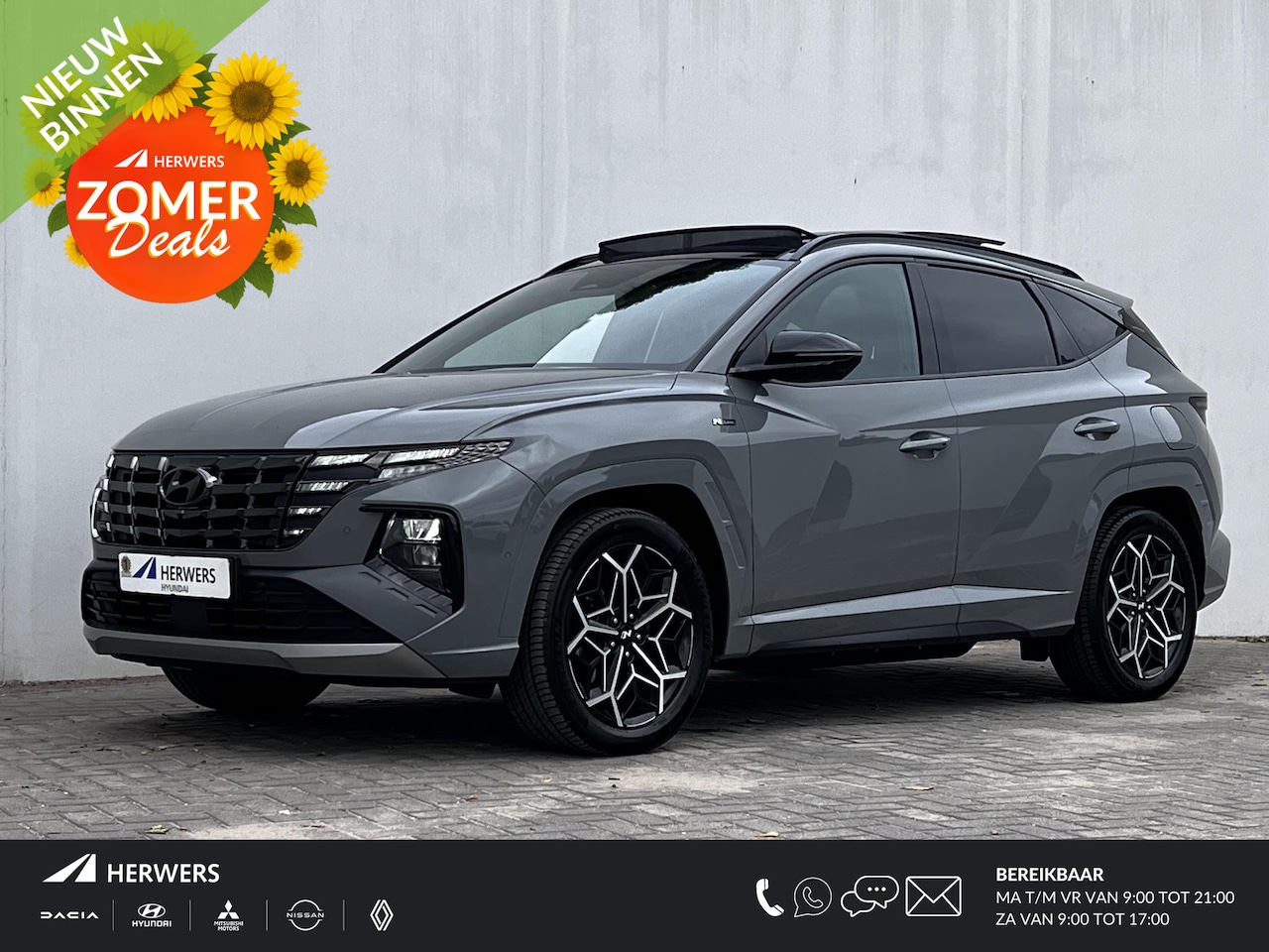 Hyundai Tucson - 1.6 T-GDI PHEV N Line Sky 4WD 265pk Automaat / Dealer onderhouden / Panorama schuifdak / N - AutoWereld.nl