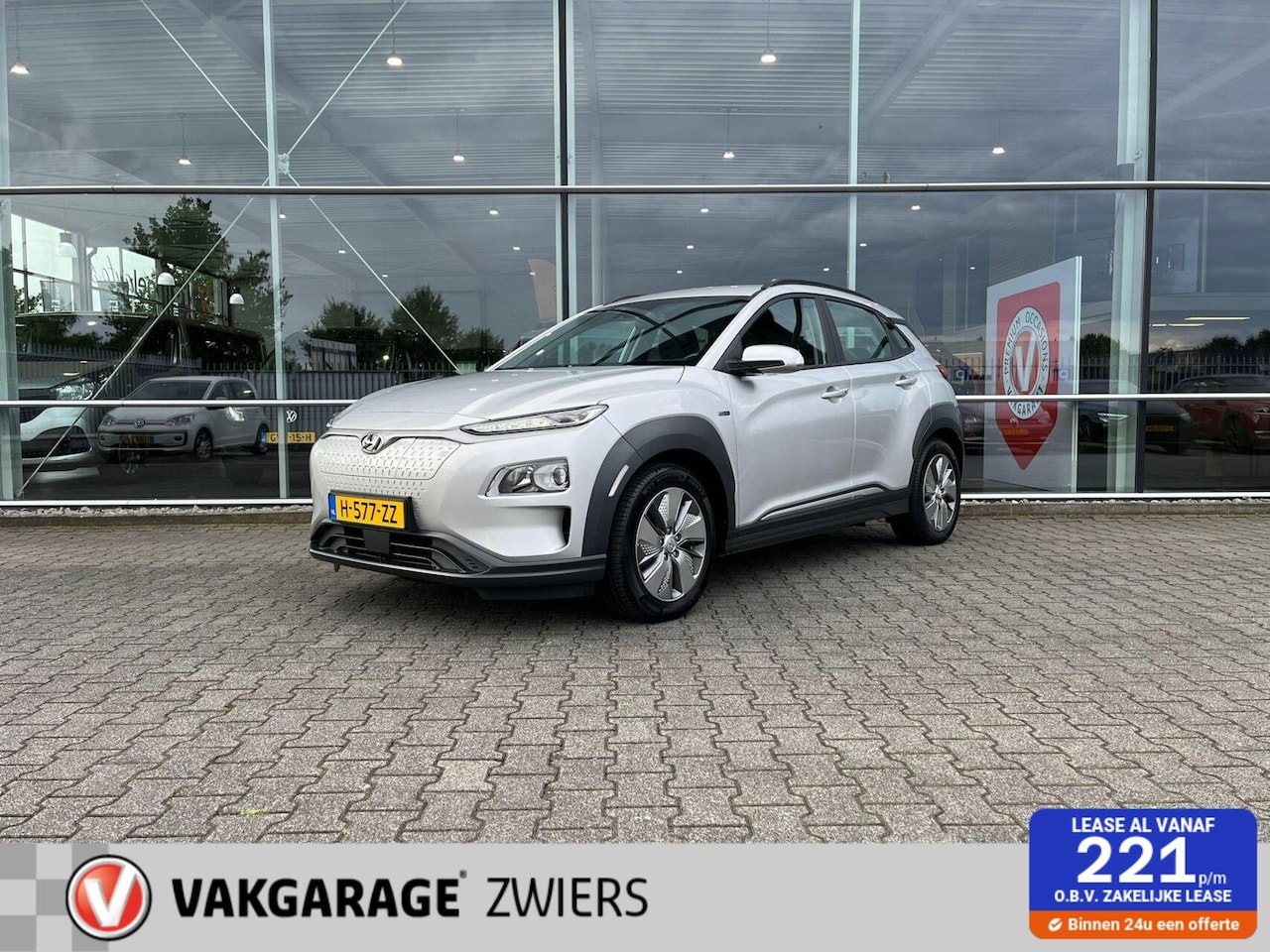 Hyundai Kona Electric - EV Comfort 64 kWh camera en SOH 95.6%. - AutoWereld.nl
