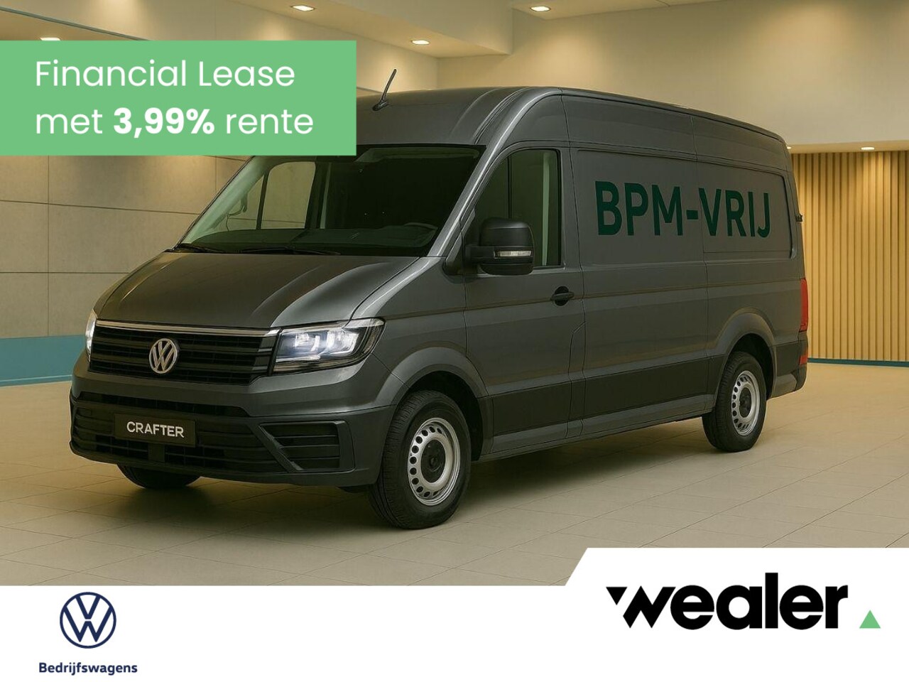 Volkswagen Crafter - Bedrijfswagens Trendline L3 2.0 TDI EU6 103 kW (140 pk) GVW 3.5T WB 3640 MM 8 versn. Aut - AutoWereld.nl