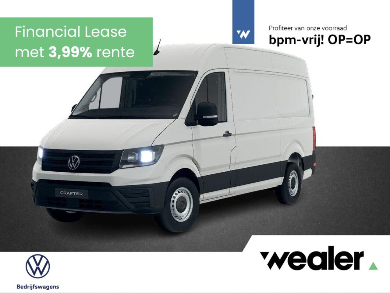 Volkswagen Crafter - Bedrijfswagens Trendline L3 2.0 TDI EU6 103 kW (140 pk) GVW 3.0T WB 3640 MM 6 versn. Hand - AutoWereld.nl