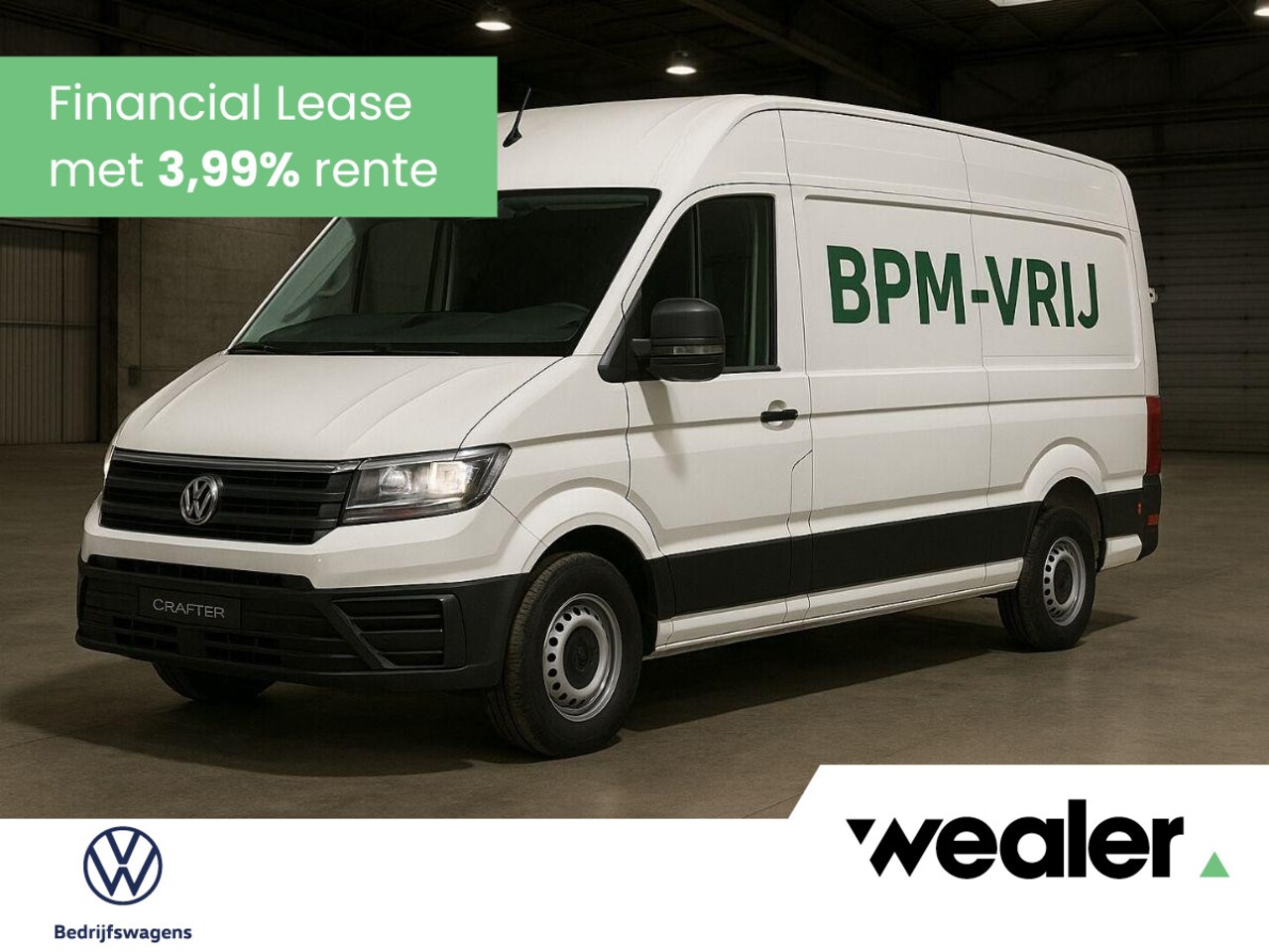 Volkswagen Crafter - Bedrijfswagens Trendline L3 2.0 TDI EU6 103 kW (140 pk) GVW 3.0T WB 3640 MM 6 versn. Hand - AutoWereld.nl
