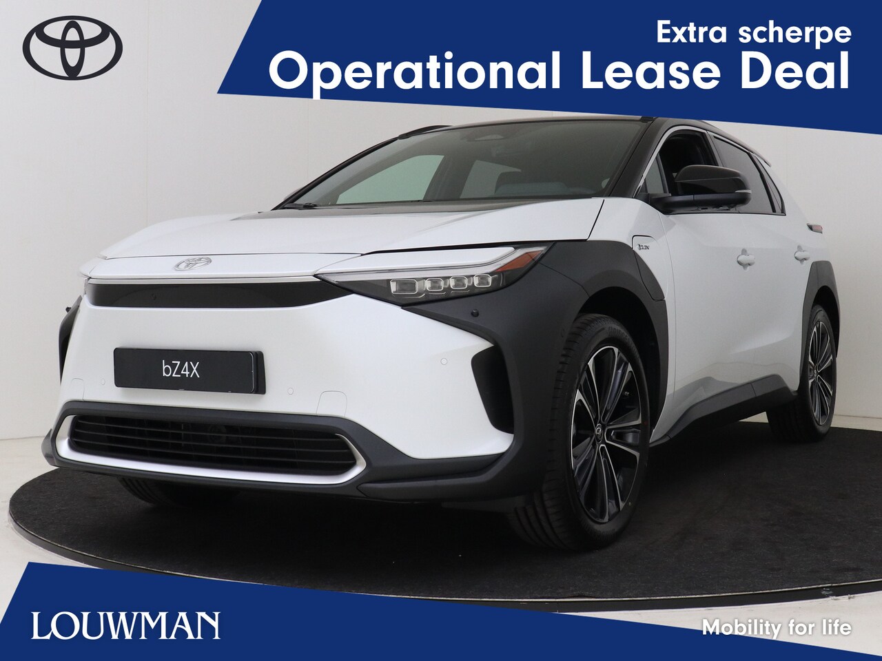Toyota bZ4X - Premium 4WD 71 kWh *nieuw* | Panoramisch dak | JBL | 20" velgen |  (Bi-Tone lak) - AutoWereld.nl