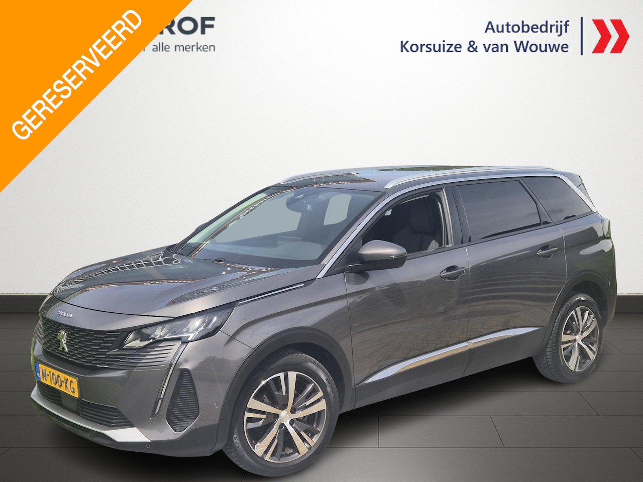Peugeot 5008 - 1.2 PureTech Blue Lease Allure 7-Persoons AUTOMAAT | NAVI | CLIMA | PDC | 18" LMV | 360 CA - AutoWereld.nl