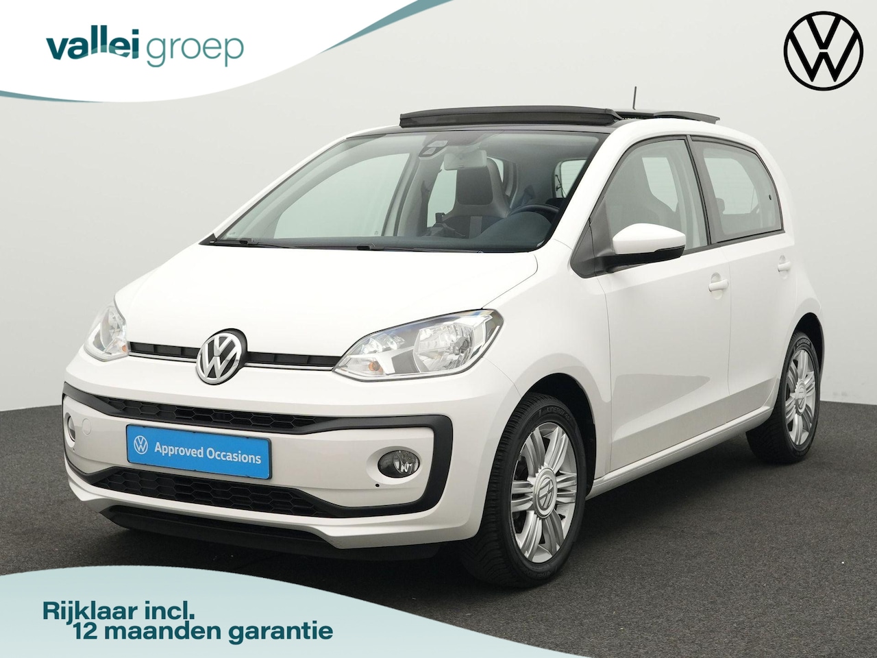 Volkswagen Up! - 1.0 BMT 60 pk High Up! | Panoramadak | Parkeersensoren achter | LED dagrijverlichting | Cr - AutoWereld.nl