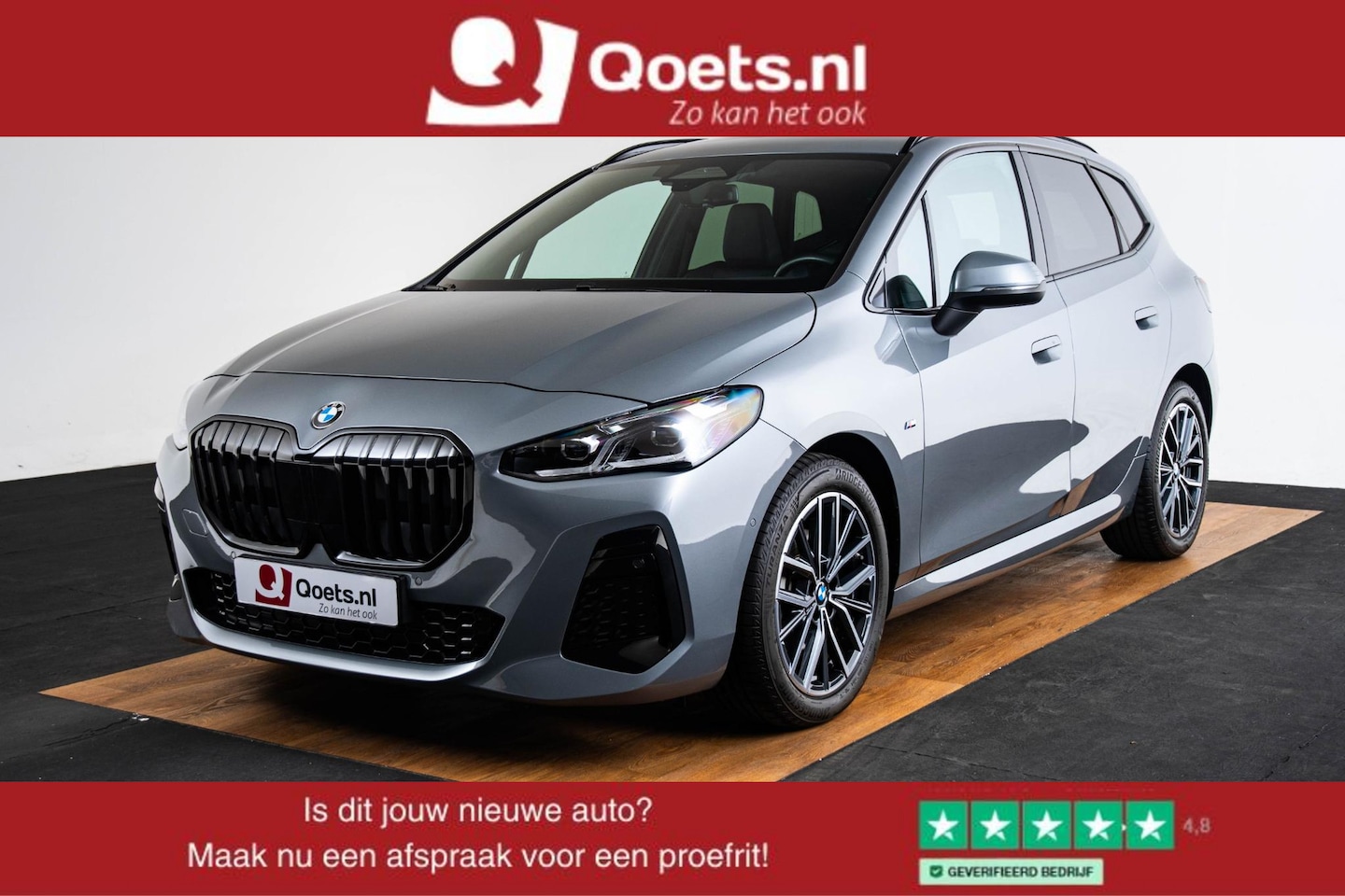 BMW 2-serie Active Tourer - 220i M Sport - Trekhaak - Panoramadak - Premium Pack - Stoelverstelling achterbank - Drivi - AutoWereld.nl