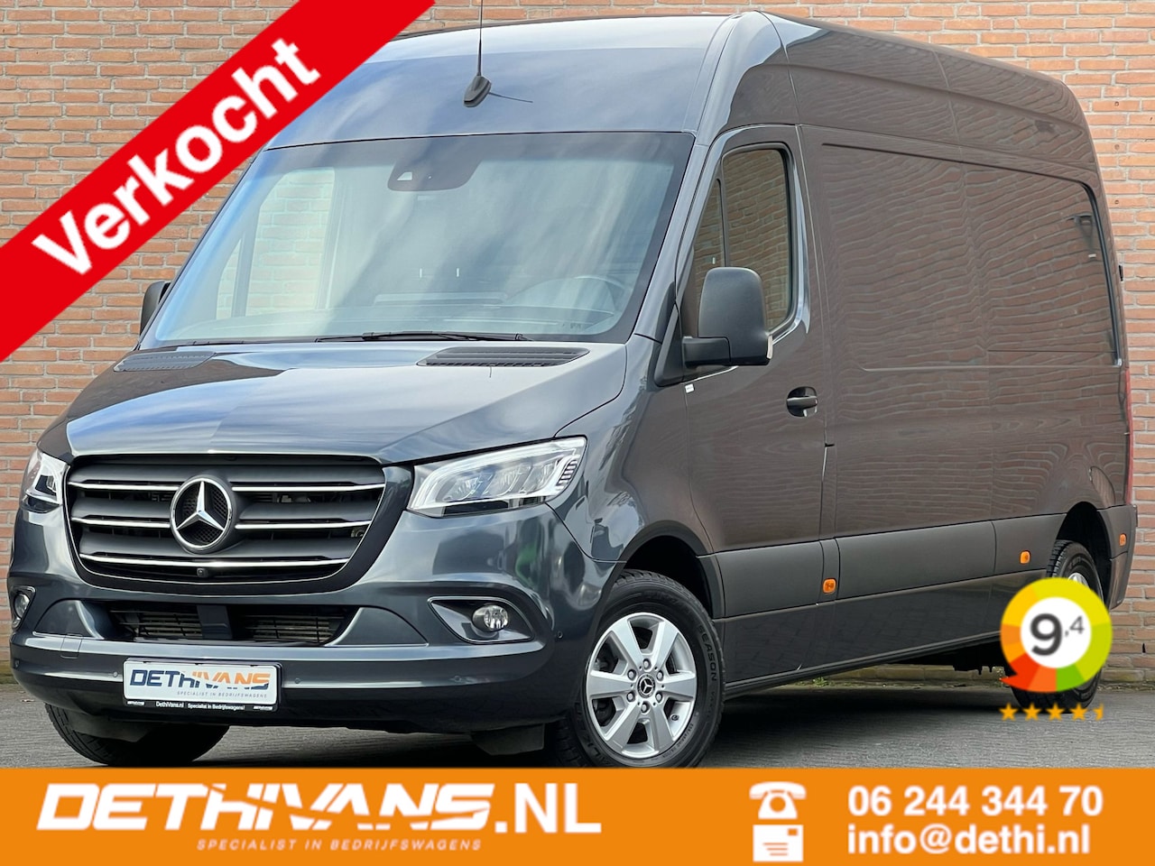 Mercedes-Benz Sprinter - 214CDI 143PK 9G-Tronic L2H2 / Distronic / M-Bux / LED - AutoWereld.nl