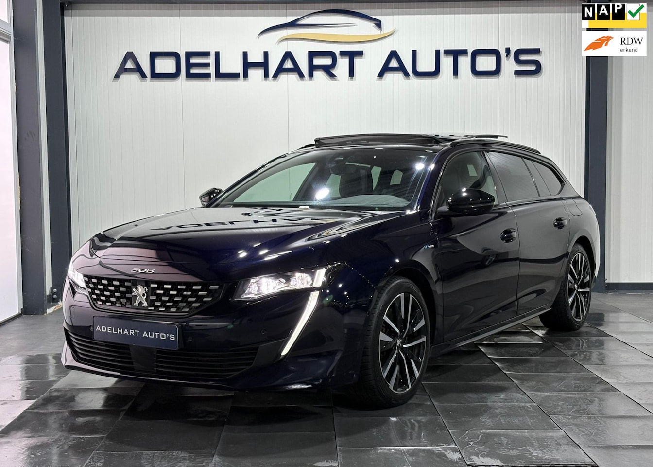 Peugeot 508 SW - 1.6 HYbrid GT Pack Business 225 PK Automaat / Panorama dak / Lederen interieur / Navigatie - AutoWereld.nl