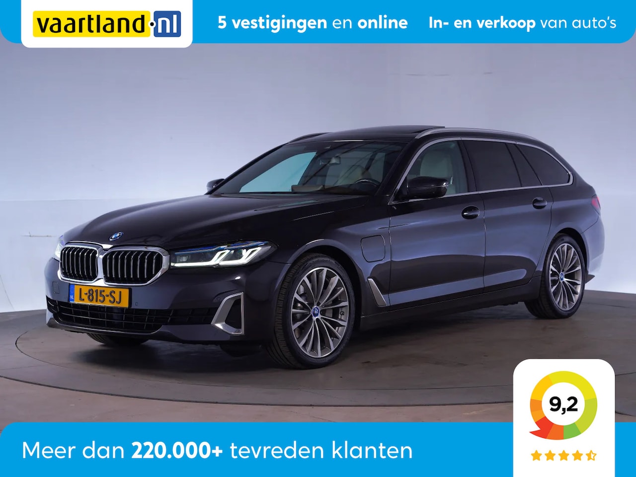 BMW 5-serie Touring - 530e High Executive Luxury [ Panorama HUD Leder Laserlicht Live-cockpit prof. ] - AutoWereld.nl