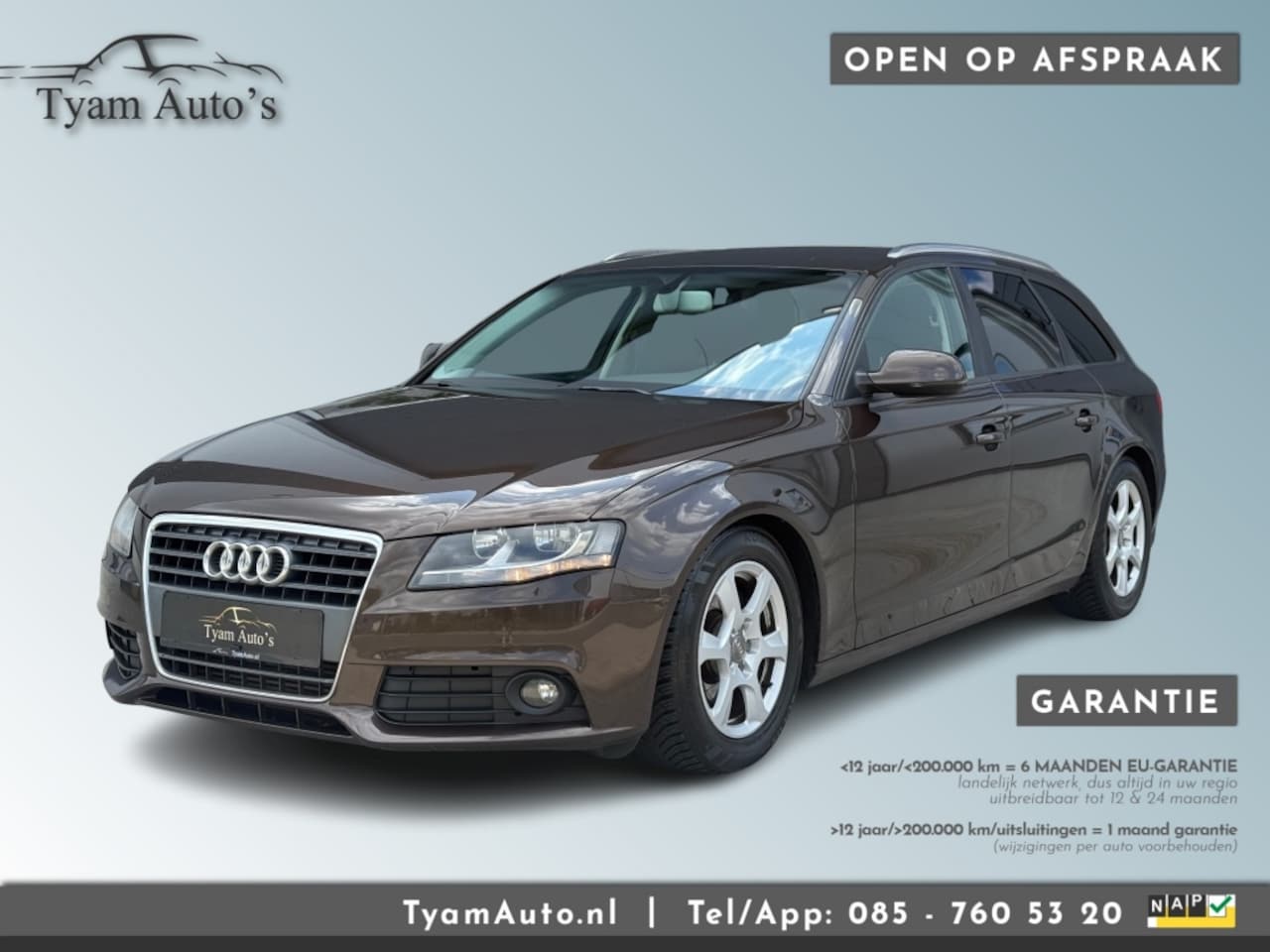 Audi A4 Avant - AVANT 1.8 TFSI ATTRACTION AUTOMAAT / AIRCO NAVIGATIE BT PDC TREKHAAK - AutoWereld.nl