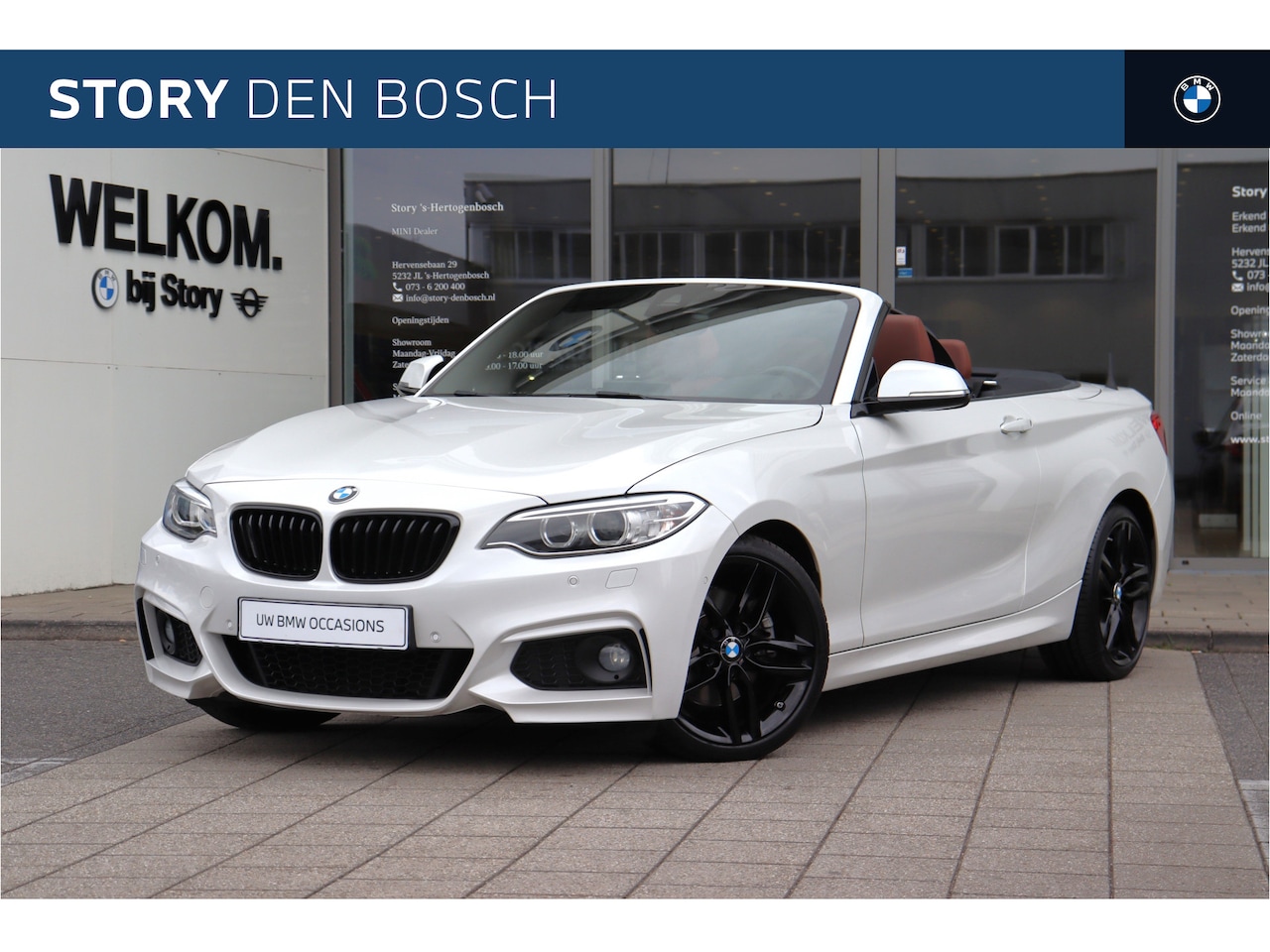 BMW 2-serie Cabrio - 220i High Executive M Sport Automaat / Sportstoelen / Adaptief M onderstel / Comfort Acces - AutoWereld.nl