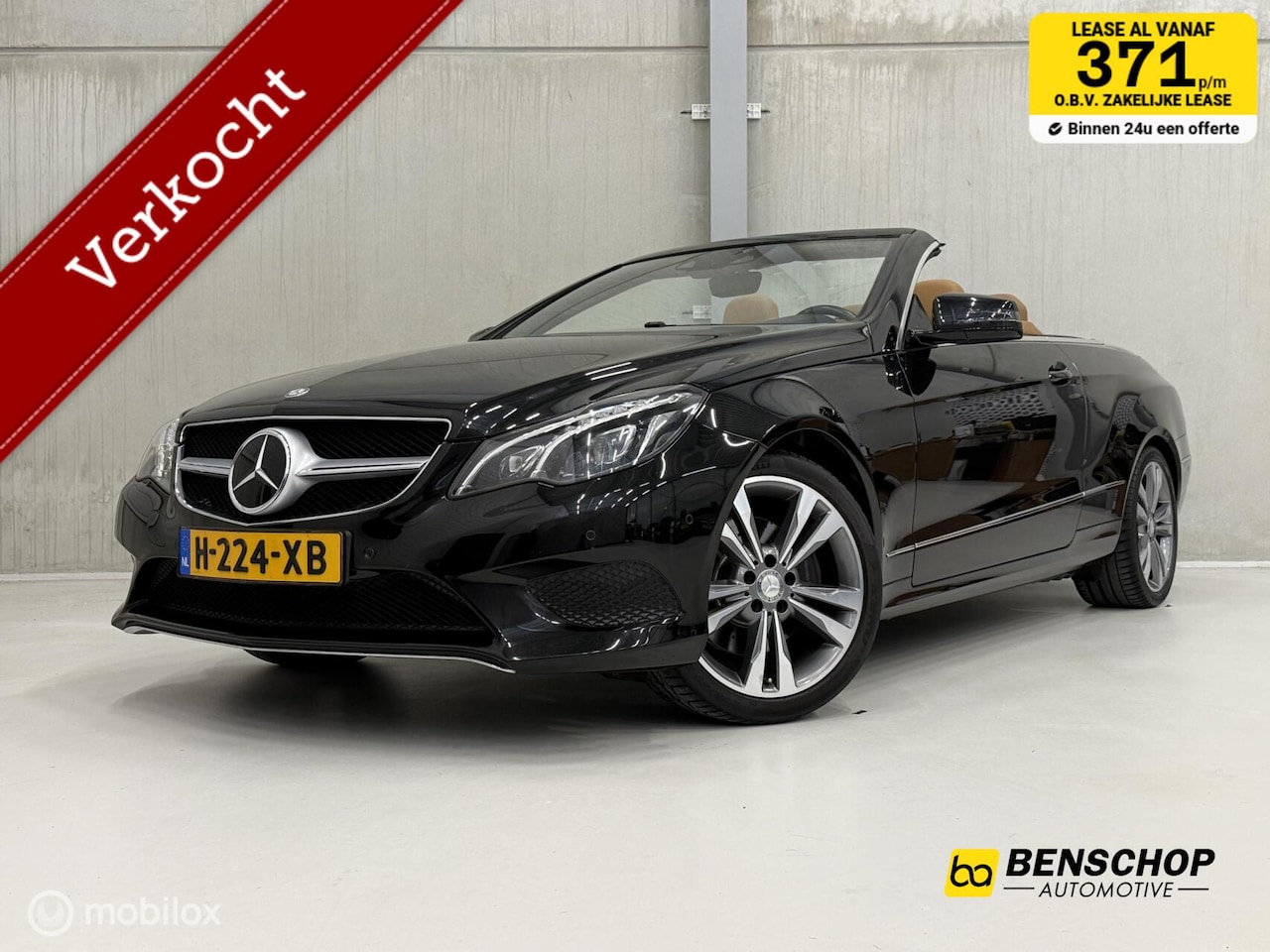 Mercedes-Benz E-klasse Cabrio - 350 Prestige Comfortstoelen Leder Memory Koeling Verwarming Distronic + Camera Parkeer Rij - AutoWereld.nl