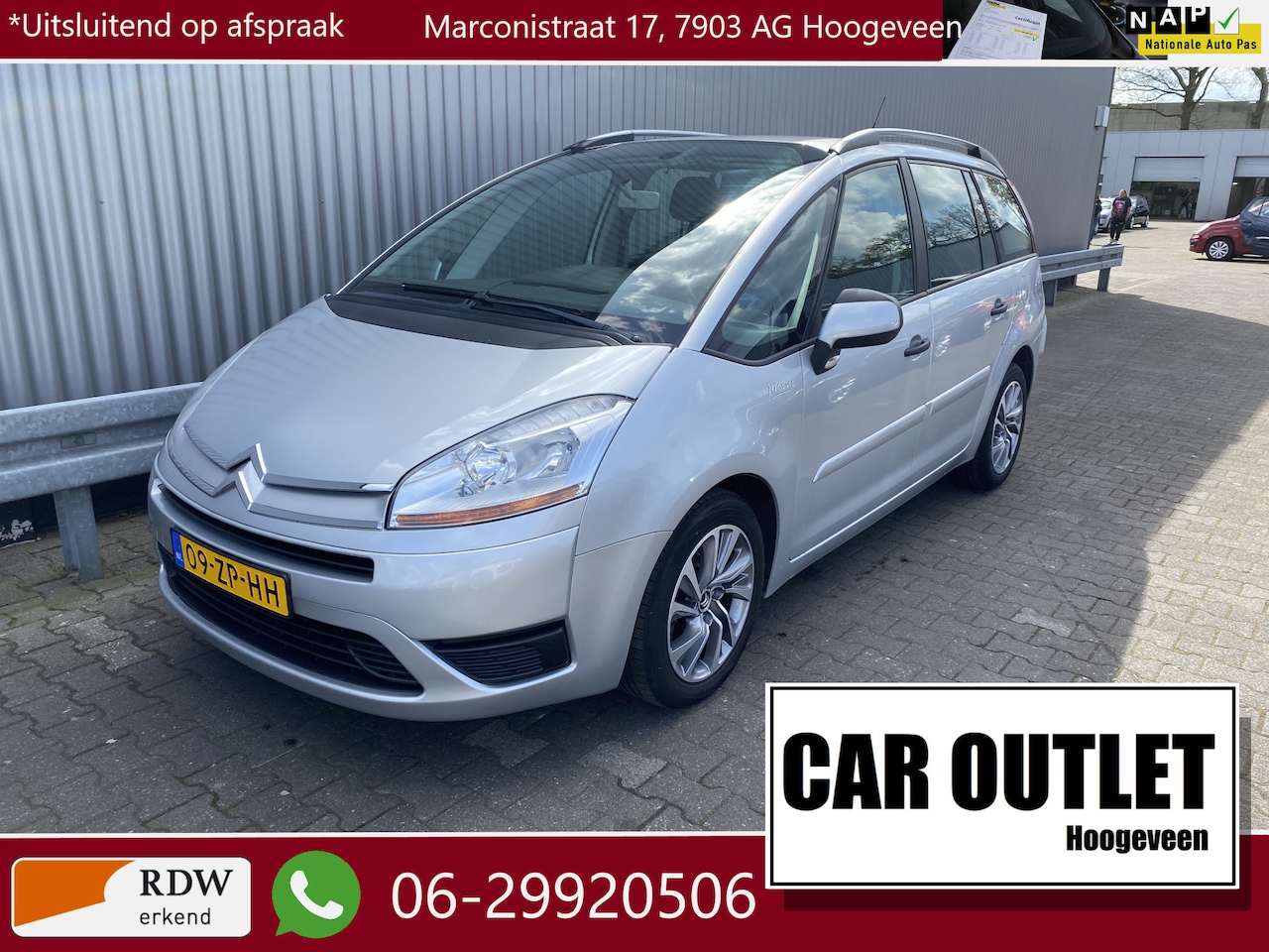 Citroën Grand C4 Picasso - 2.0-16V Prestige EB6V 7p. AUTOMAAT, A/C, CC, LM, Trekh, – Inruil Mogelijk – - AutoWereld.nl