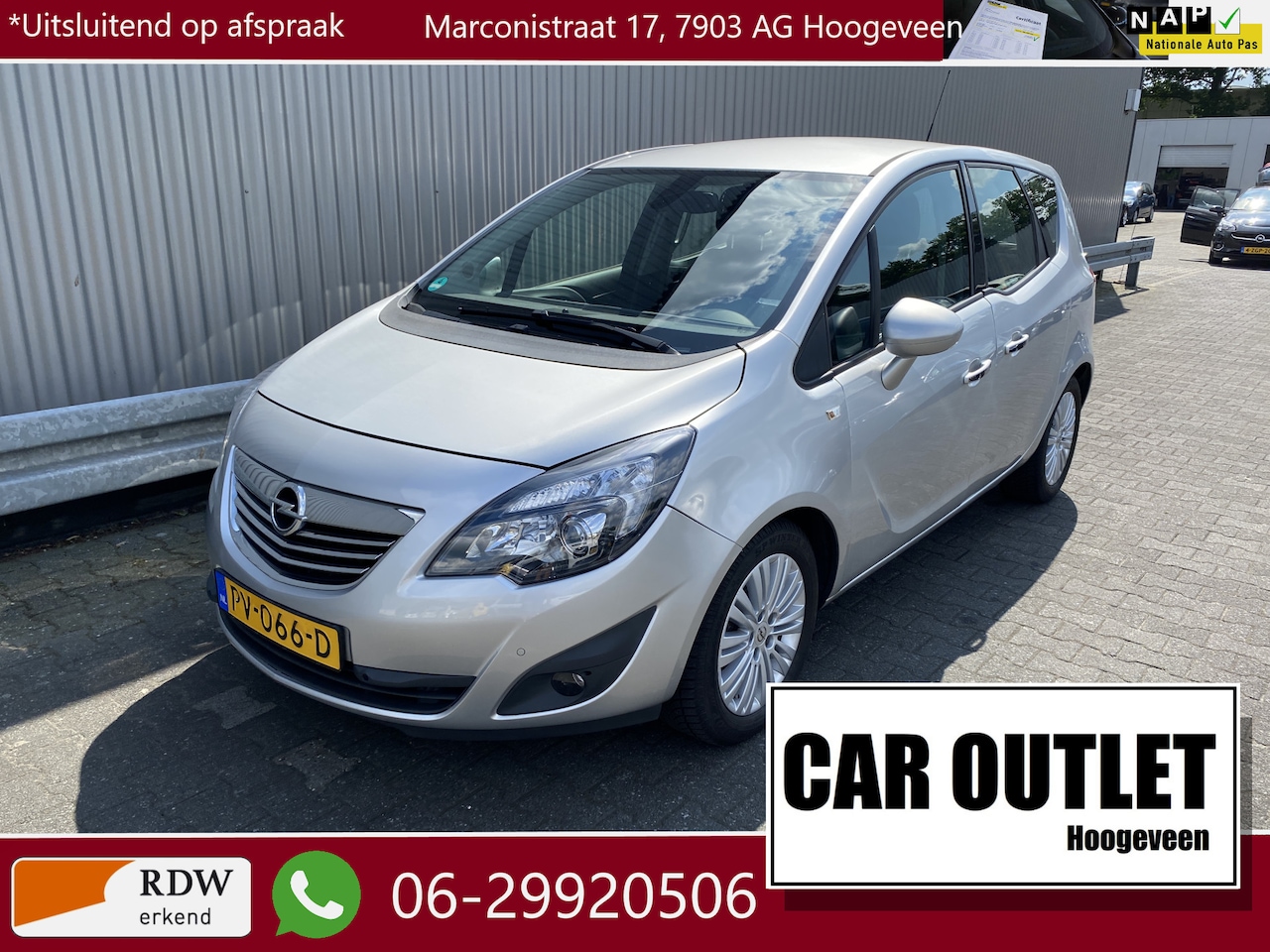 Opel Meriva - 1.4 Turbo Edition 134Dkm, A/C, CC, Stoelvw, Stuurvw, LM, nw. APK – Inruil Mogelijk – - AutoWereld.nl