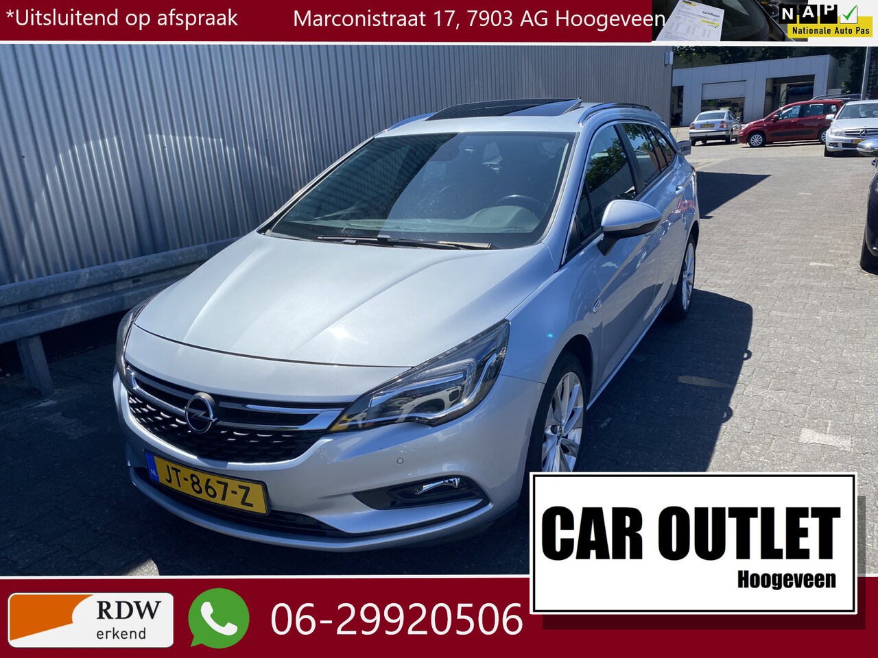 Opel Astra Sports Tourer - 1.0 Edition Clima, CC, PDC v/a, Navi, Apple CarPlay, Schuif/Kantel, LM, nw. APK – Inruil M - AutoWereld.nl