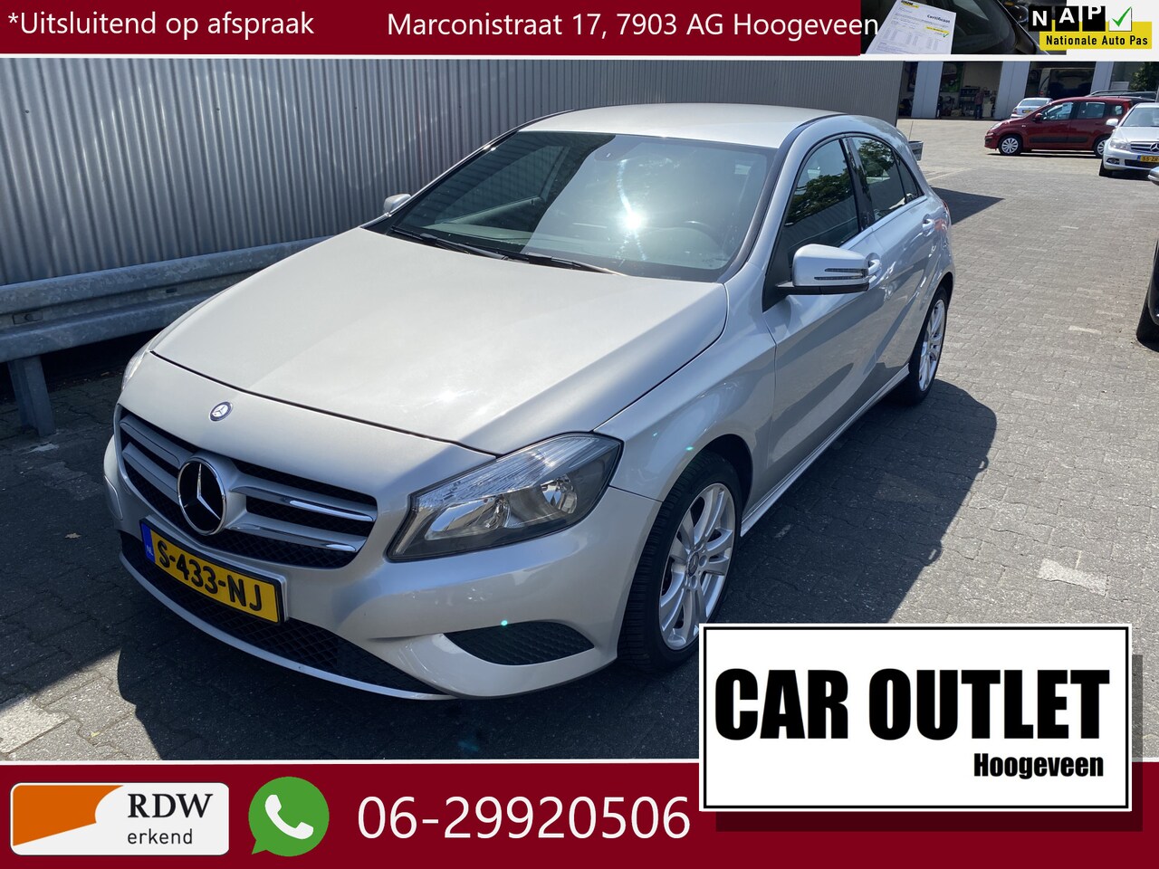 Mercedes-Benz A-klasse - 180 180 5-Drs, Leer, Clima, Stoelvw, CC, PDC & Cam. Elec.Trekh, LM– Inruil Mogelijk – - AutoWereld.nl