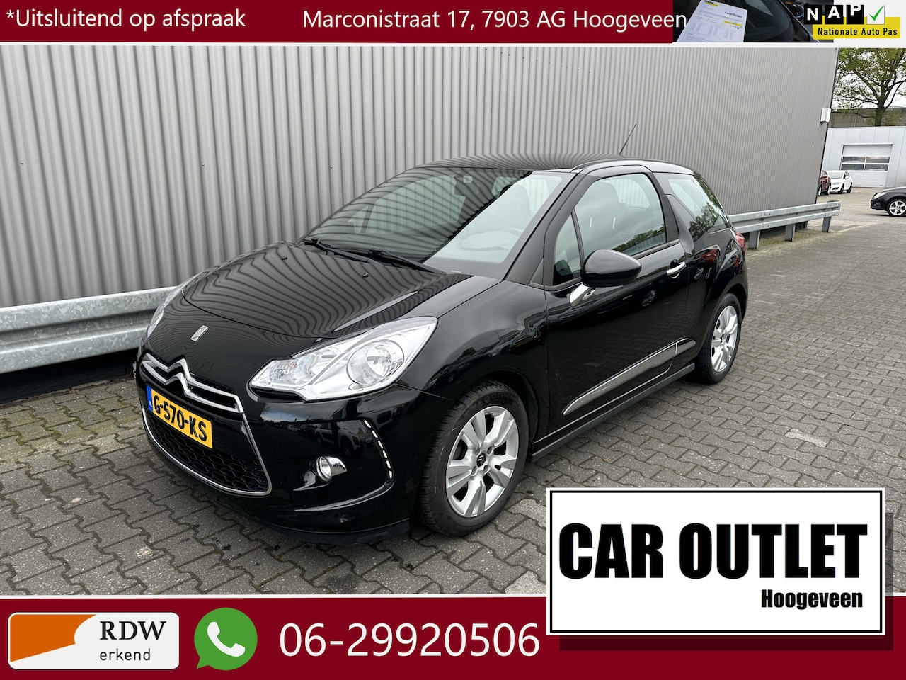 Citroën DS3 - 1.2 PureTech So Chic 133Dkm, A/C, CC, LM, – Inruil Mogelijk – - AutoWereld.nl