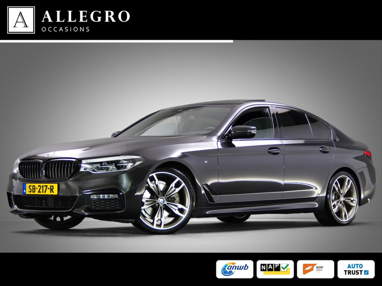 BMW 5-serie - 520i High Executive M-Sport (SFEERVERLICHTING, PANORAMADAK, HEAD-UP DISPLAY, STOELVERWARMI - AutoWereld.nl