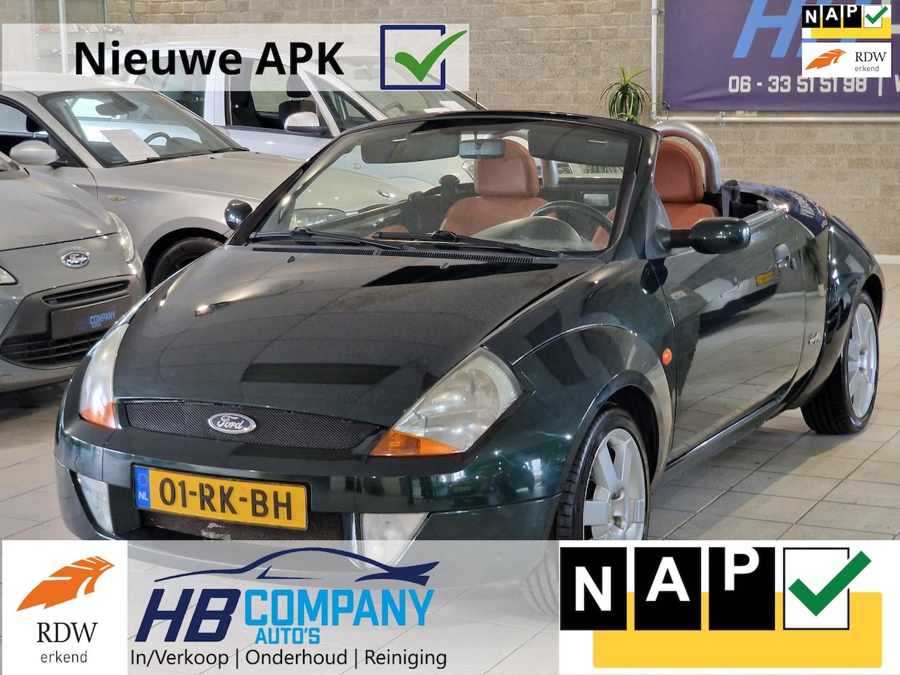Ford Streetka - 1.6 Futura | Cabro | Sport | Lederen bekleding | Airco | Nieuwe APK | NAP - AutoWereld.nl