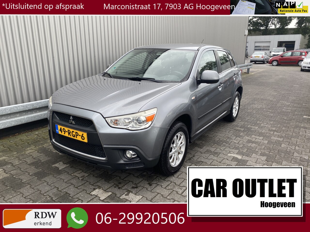 Mitsubishi ASX - 1.6 Intro Edition ClearTec NAP LM Airco, nw. APK – Inruil Mogelijk – - AutoWereld.nl