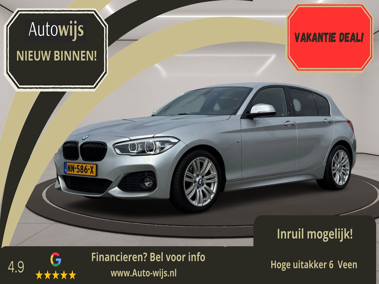 BMW 1-serie - 118i Executive|M-Sport|Alcantara|Led|NL AUTO|Dealer onderhouden - AutoWereld.nl