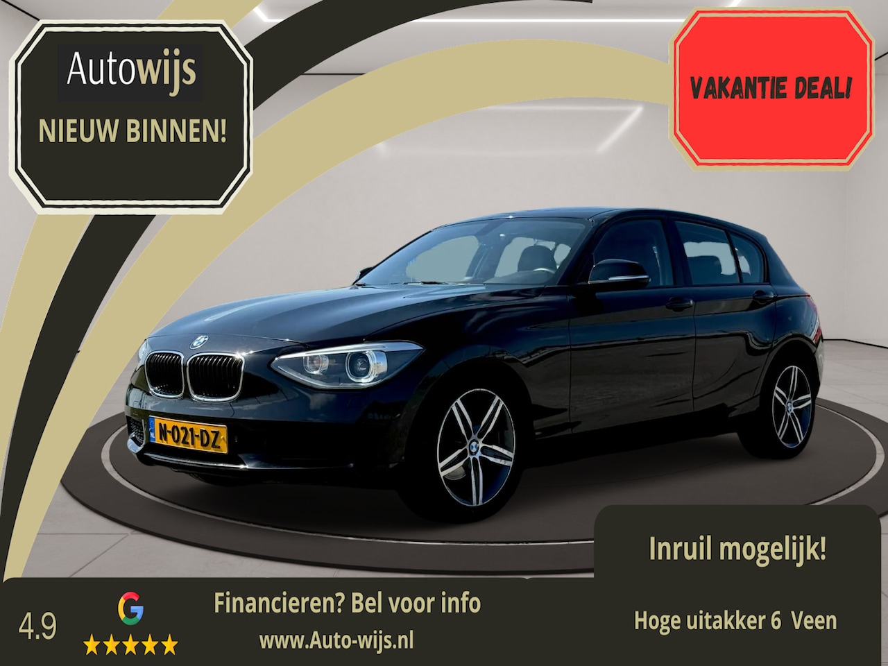 BMW 1-serie - 116i High Executive|Leder|Xenon|Groot navi|M-Sport Velg - AutoWereld.nl