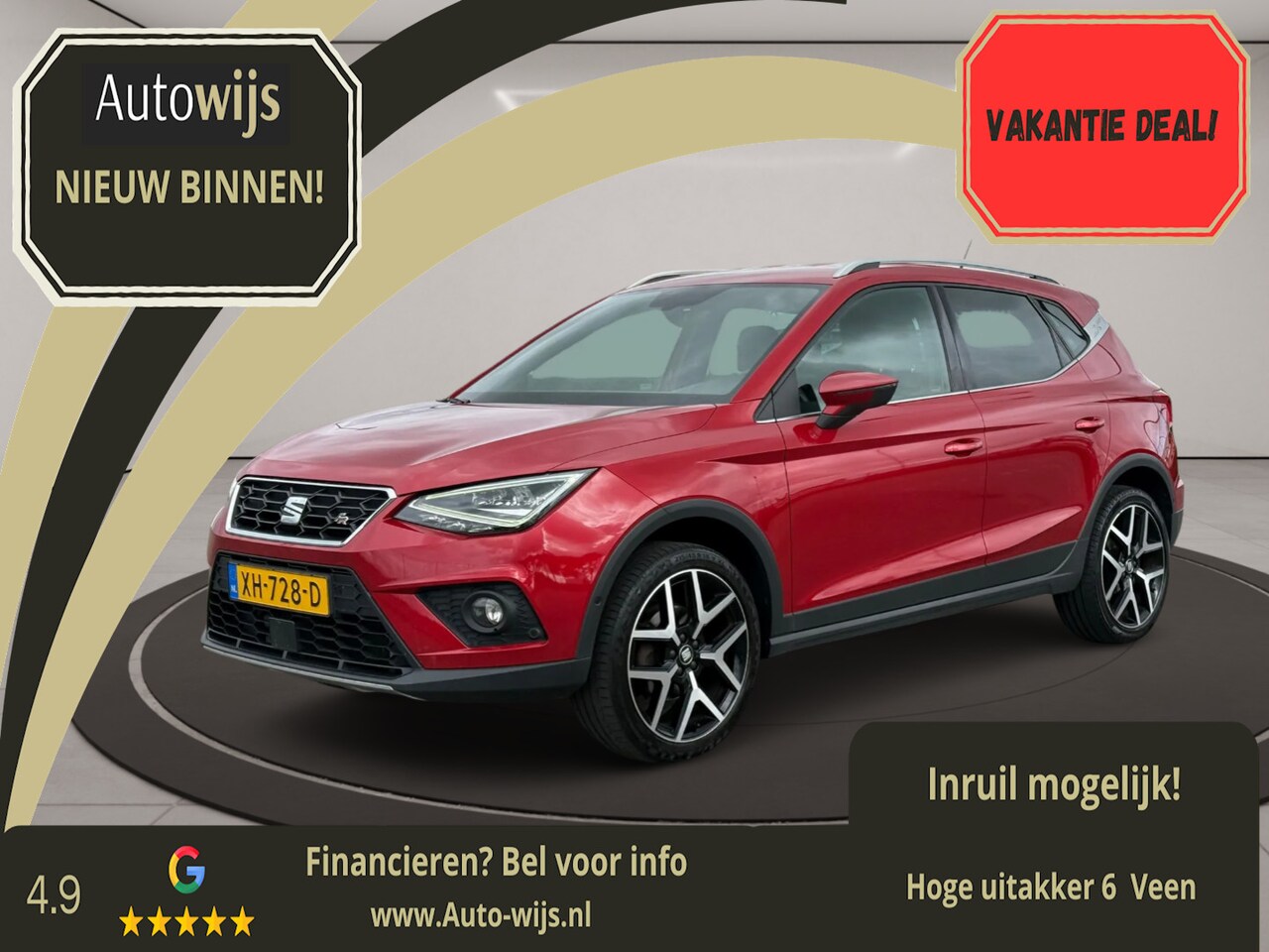 SEAT Arona - 1.0 TSI FR Business Intense|Led|DSG|Trekhaak|Camera|Beats - AutoWereld.nl