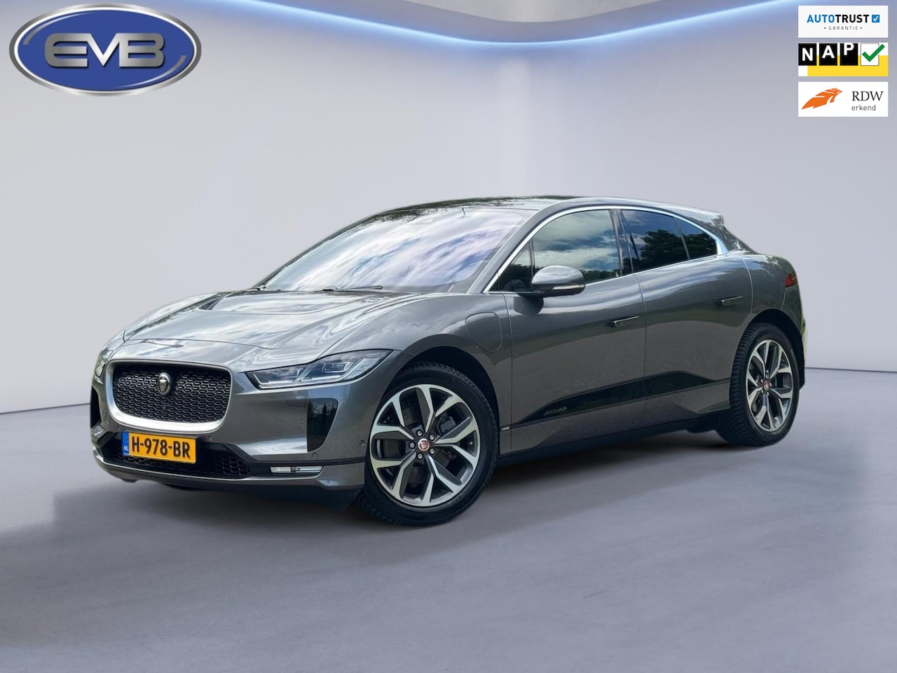 Jaguar I-PACE - EV400 HSE 90 kWh 400 pk, panoramadak, vol opties, 61000 km, dealer onderhouden, NL auto me - AutoWereld.nl