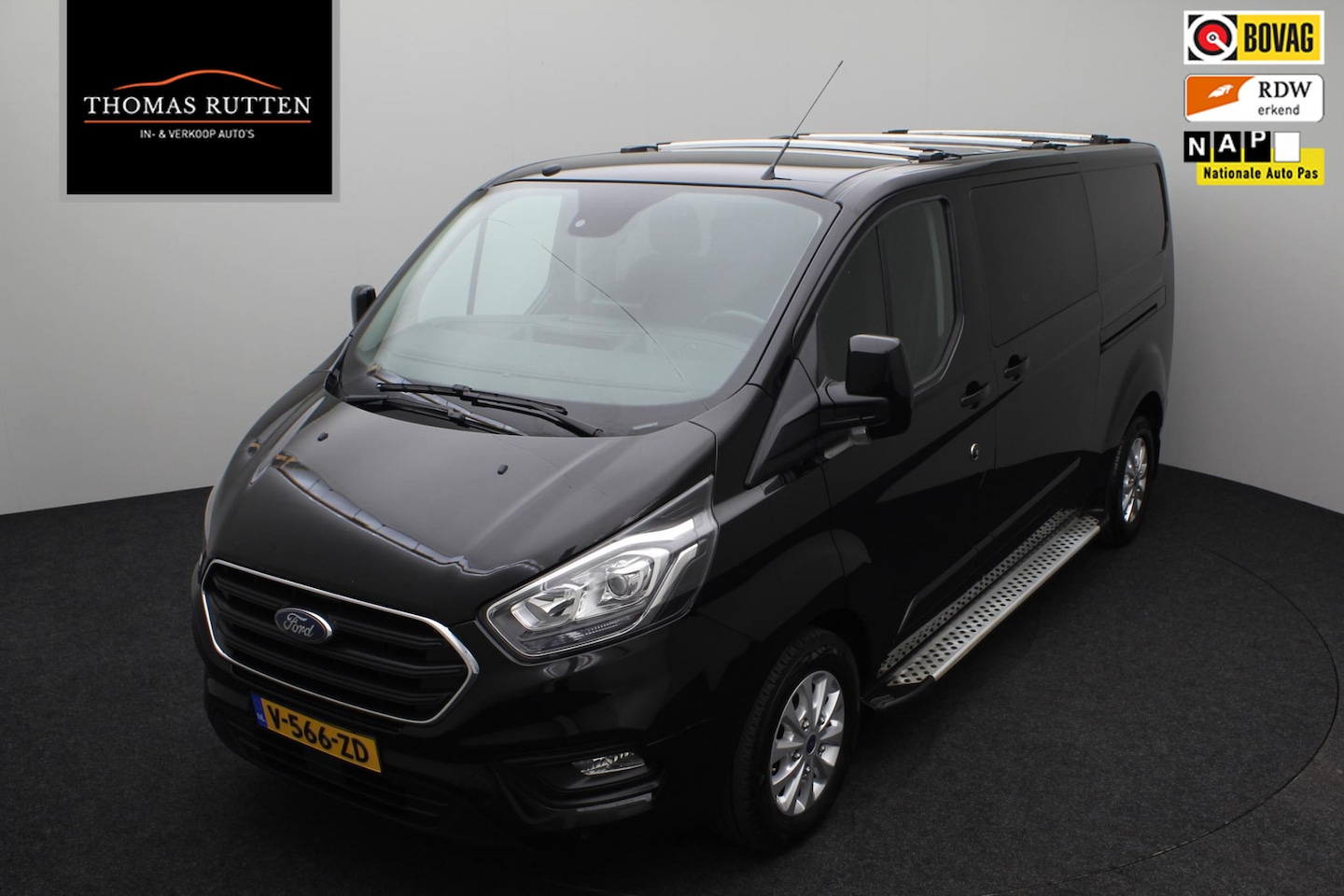 Ford Transit Custom - 300 2.0 TDCI L2H1 Limited DC 2019 | Dubbel cabine | 2x schuifdeur | Trekhaak | Airco | Cru - AutoWereld.nl