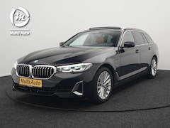 BMW 5-serie Touring - 530e xDrive Luxury Line Plug In Hybrid 294pk Dealer O.H PHEV | Trekhaak Af Fabriek | Panod